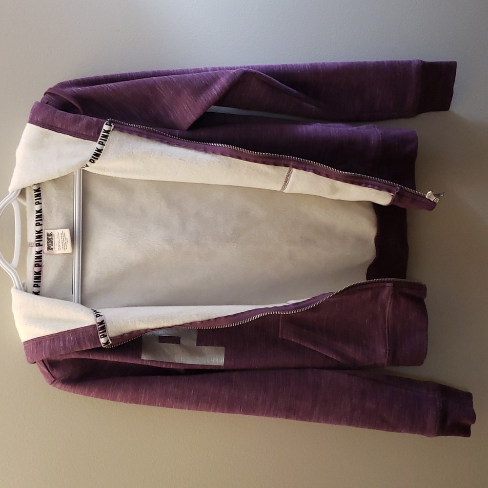 PINK Victoria's Secret Hoodie Faux Fur Lined - Picture 3 of 9